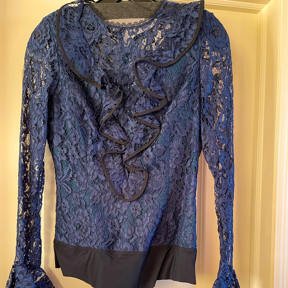 Alexis Lace and Ruffled Body Suit